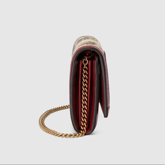 SOLD! Gucci 100 Centennial Collection Chain Wallet in Ivory Jacquard *RARE* - Picture 9 of 12